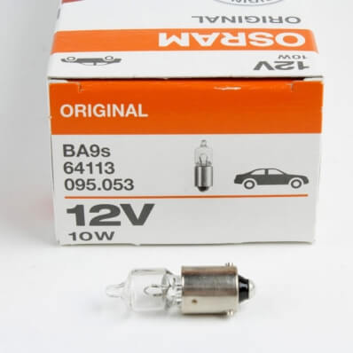 Bec cu halogen 64113 10W 12V BA9S