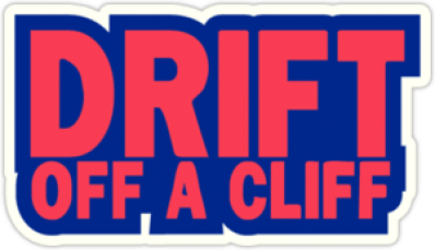 Autostickere pentru automobil "Drift Off a Cliff"