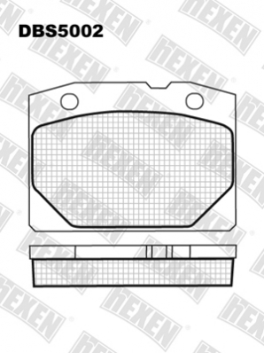 ТОРМОЗНЫЕ КОЛОДКИ DBS5002 (SP 102) * LADA 2101 - 2107 ПЕР.