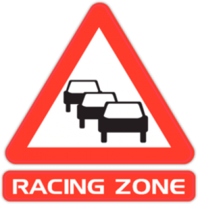 Sticker pentru automobil "Racing Zone"