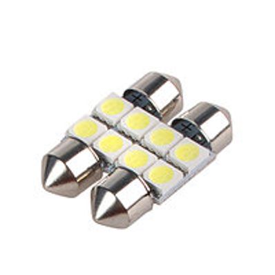 Lampă spot LED C5W 12V T11x39-S8.5 6SMDdimensiune 5050 ALB