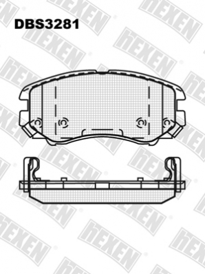 ТОРМОЗНЫЕ КОЛОДКИ DBS3281 (SP 370) (T1412) * HYUNDAI ELANTRA, SONATA,TUCSON, KIA CARENS, MAGENTIS, ПЕР.