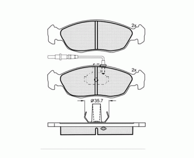 ТОРМОЗНЫЕ КОЛОДКИ DBS2072 SP214 T1075