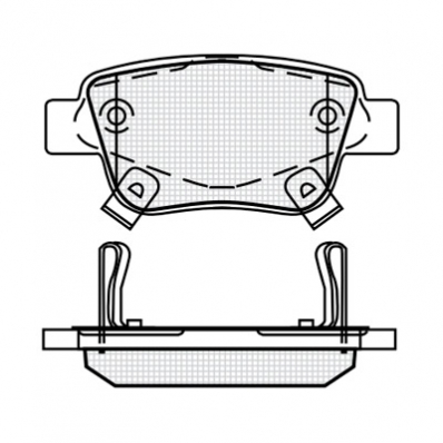ТОРМОЗНЫЕ КОЛОДКИ DBS3299 (SP 369) (T3130) * TOYOTA AVENSIS,COROLLA,PREVIA ЗАДН.