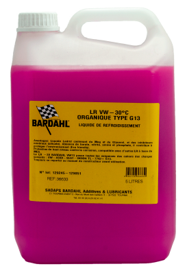 Антифриз BARDAHL ANTIFREEZE G13 LR VW -30°C 5л