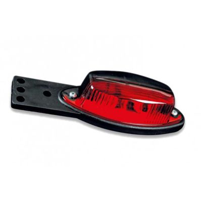 Lampă de marcare FT-010/ 1-2 cu suport plat și cablu (alb-roșu)