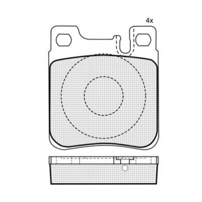 PLACUTE FRANA DBS2076 SP255 T1050 MERCEDES C W202 203 E W210 S W140 220 SPATE