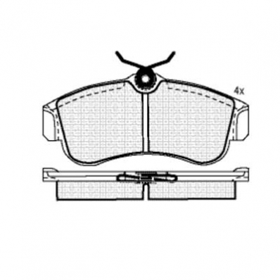 ТОРМОЗНЫЕ КОЛОДКИ DBS3033 (SP157) (T5063) NISSAN ALMERA II (N16), PRIMERA (P10,P11) ПЕР.