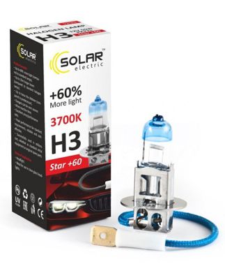 Solar H3 12V 55W PK22s Starlight 30% box