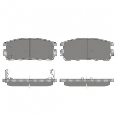 ТОРМОЗНЫЕ КОЛОДКИ DBS2548 (SP 647) (T1659) * CHEVROLET CAPTIVA/ OPEL ANTARA ЗАДН.