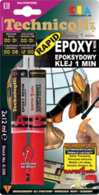 Клей бесцветный эпоксидный E-358 2x12 ml