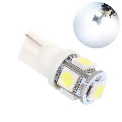Lampa LED b/c T10 5SMD W5W 12V ALB