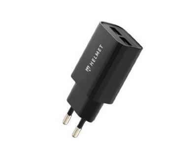 Зарядные устройства для телефонов HMTWC2USBBBK/ Helmet Wall Charger 2USB Black