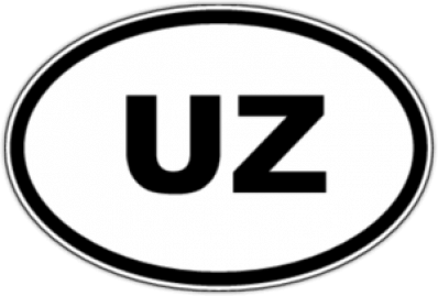 Autocolante auto "UZ - Uzbekistan"