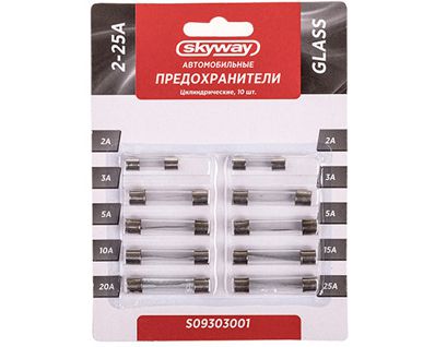 Siguranța de sticlă 10 buc