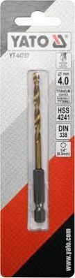 Сверло HSS-TiN 4,0мм (1/4 HEX)