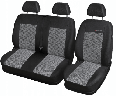 Чехлы для сидений 2+1 BUS Ford Transit (светло-серый)