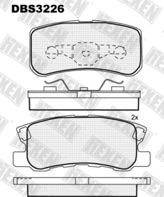 DBS3226 (SP 343) (T1276) * MITSUBISHI GRANDIS,PAJERO SPATE