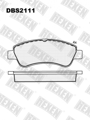 ТОРМОЗНЫЕ КОЛОДКИ DBS2111 SP 314 T5166 CITROEN BERLINGO,C2,C4 PEUGEOT 206 307 PARTNER ПЕР.