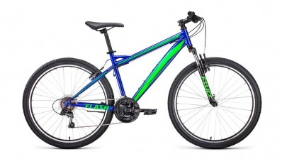 BICICLETA DE MUNTE FORWARD FLASH 26 1.2 (26" 21 VITEZA, MĂRIMEA 17") 2020-2021, ALBASTRU/ VERDE STRĂLUCITOR