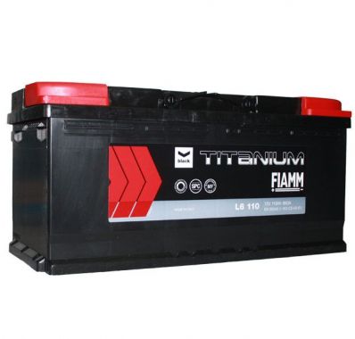 FIAMM Black Titanium 12V 110Аh 950A B13 190/394/175 правый