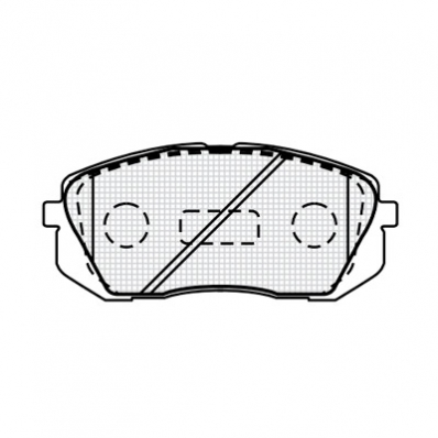 ТОРМОЗНЫЕ КОЛОДКИ DBS3341 (650) (T1660)* KIA CARENS/ HYUNDAI IX35 (10-) ПЕР.