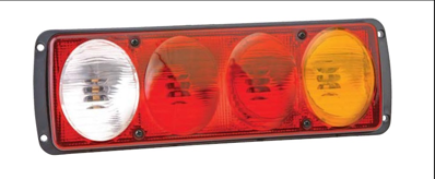 Sticla pentru lumina spate 4 sectiuni