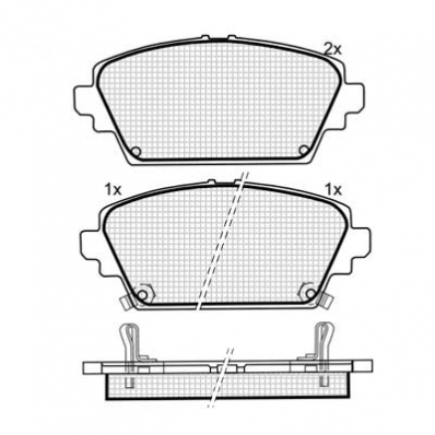 ТОРМОЗНЫЕ КОЛОДКИ DBS3207 T3111 SM 873 HONDA ACCORD 98 F