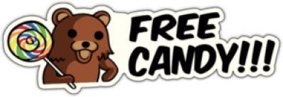 Стикеры на авто "Free Candy"