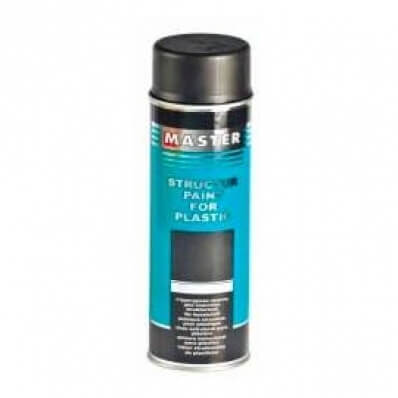 Troton Vopsea spay structurală pentru plastic (negru) 0,5 l