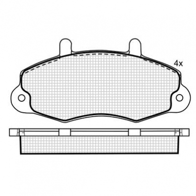 ТОРМОЗНЫЕ КОЛОДКИ DBS2010 SP173 T0389 FORD TRANSIT 91-00 14 ПЕР.