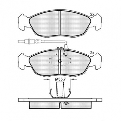 ТОРМОЗНЫЕ КОЛОДКИ DBS2072 SP214 T1075