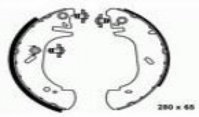 FASE Тормозные накладки ручного тормоза TRANSİT T.15 93>99