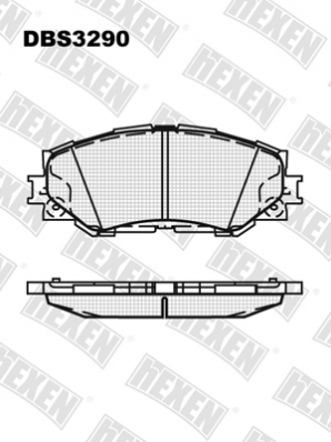 ТОРМОЗНЫЕ КОЛОДКИ DBS3290 (SP 377) (T1580) * TOYOTA AURIS,COROLLA,RAV 4,URBAN CRUISER ПЕР.