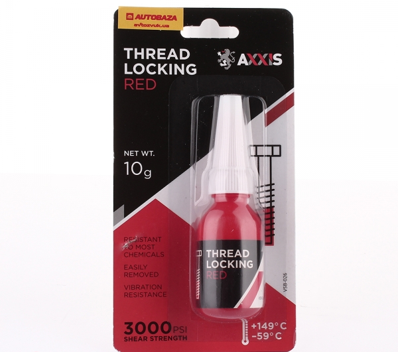 Dispozitiv de blocare a filetelor AXXIS 10g roșu