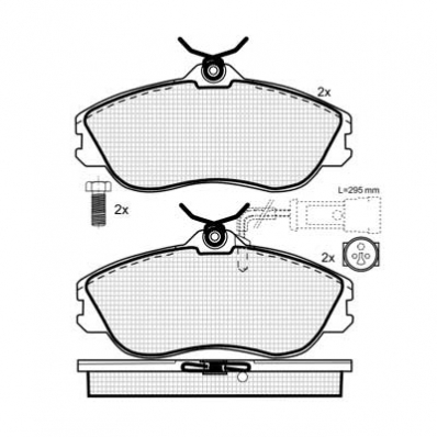 ТОРМОЗНЫЕ КОЛОДКИ DBS2103 SP235 T5052