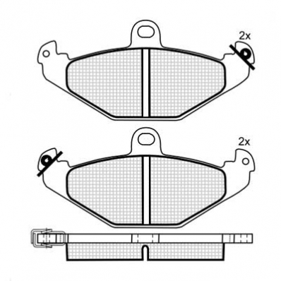 ТОРМОЗНЫЕ КОЛОДКИ DBS2104 SP298 T9037