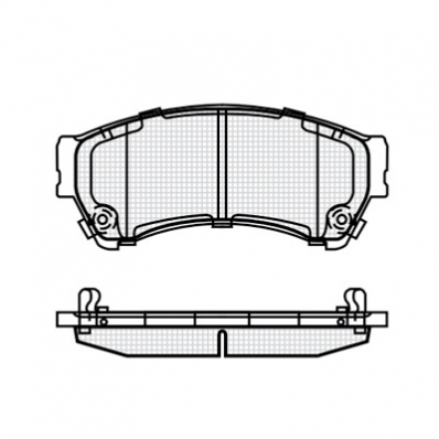 ТОРМОЗНЫЕ КОЛОДКИ DBS3348 (SP 646) (T 1743)* MAZDA 6 (07-) ПЕР.