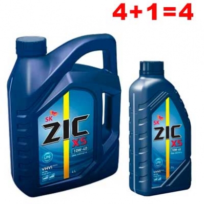 ZIC X5 LPG 10W-40 4 l + 1 l