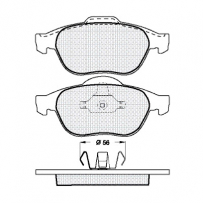 ТОРМОЗНЫЕ КОЛОДКИ DBS2418 (T1213) * RENAULT ESPACE,LAGUNA II,VEL SATIS ПЕР.