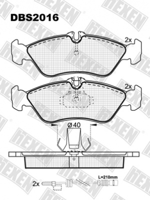 ТОРМОЗНЫЕ КОЛОДКИ DBS2016 (SP 232) (T1124) * MERCEDES SPRINTER 208-316 ЗАДН.