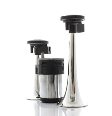 Semnal claxon cu compresor 2buc crom 165/ 215mm 12V