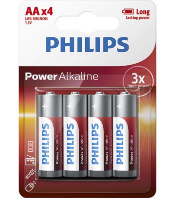 Philips Alkaline AA batteries set of 4 pcs Blister