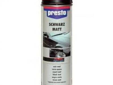 740442 Vopsea Presto black matt RAL9005M 400 ml