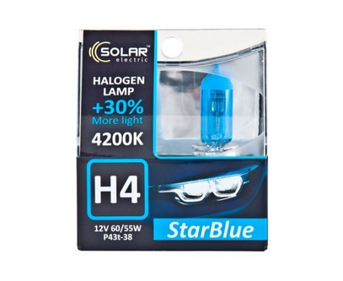 Solar H4 12V 60/55W P43t-38 StarBlue 4200K