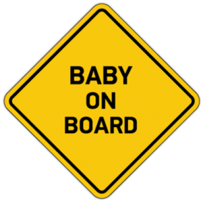 Стикеры на автомобиль "Baby on board 2"