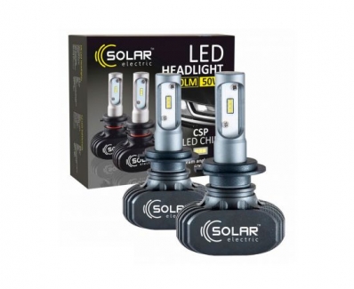 LED SOLAR H7 12/24V 6000K 4000Lm 50W Seoul CSP 19x19