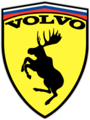 Виниловая наклейка "Volvo RUS"