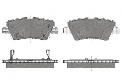 ТОРМОЗНЫЕ КОЛОДКИ DBS (T1848) (SP 629 )* HYUNDAI I40,SONATA/ KIA RIO II,SOUL ЗАДН.