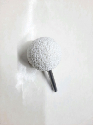 Piatra coral slefuit roti D38,. D6mm